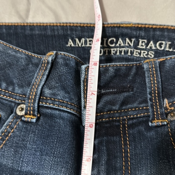 American Eagle Outfitters Dark Blue Kick Boot Jeans size 4 Regular - Picture 6 of 7